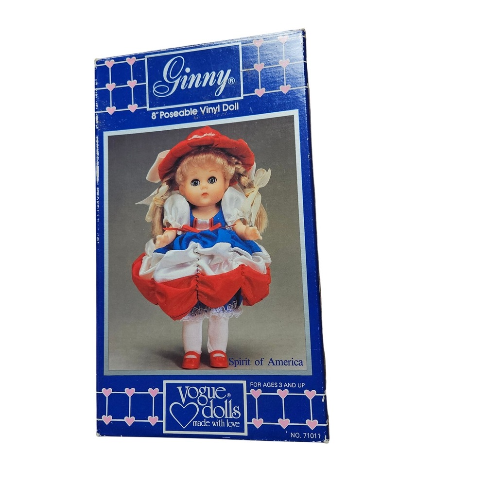 Vintage 1984 Vogue Dolls Ginny‎ Spirit of America 8" Poseable Vinyl Doll 71011